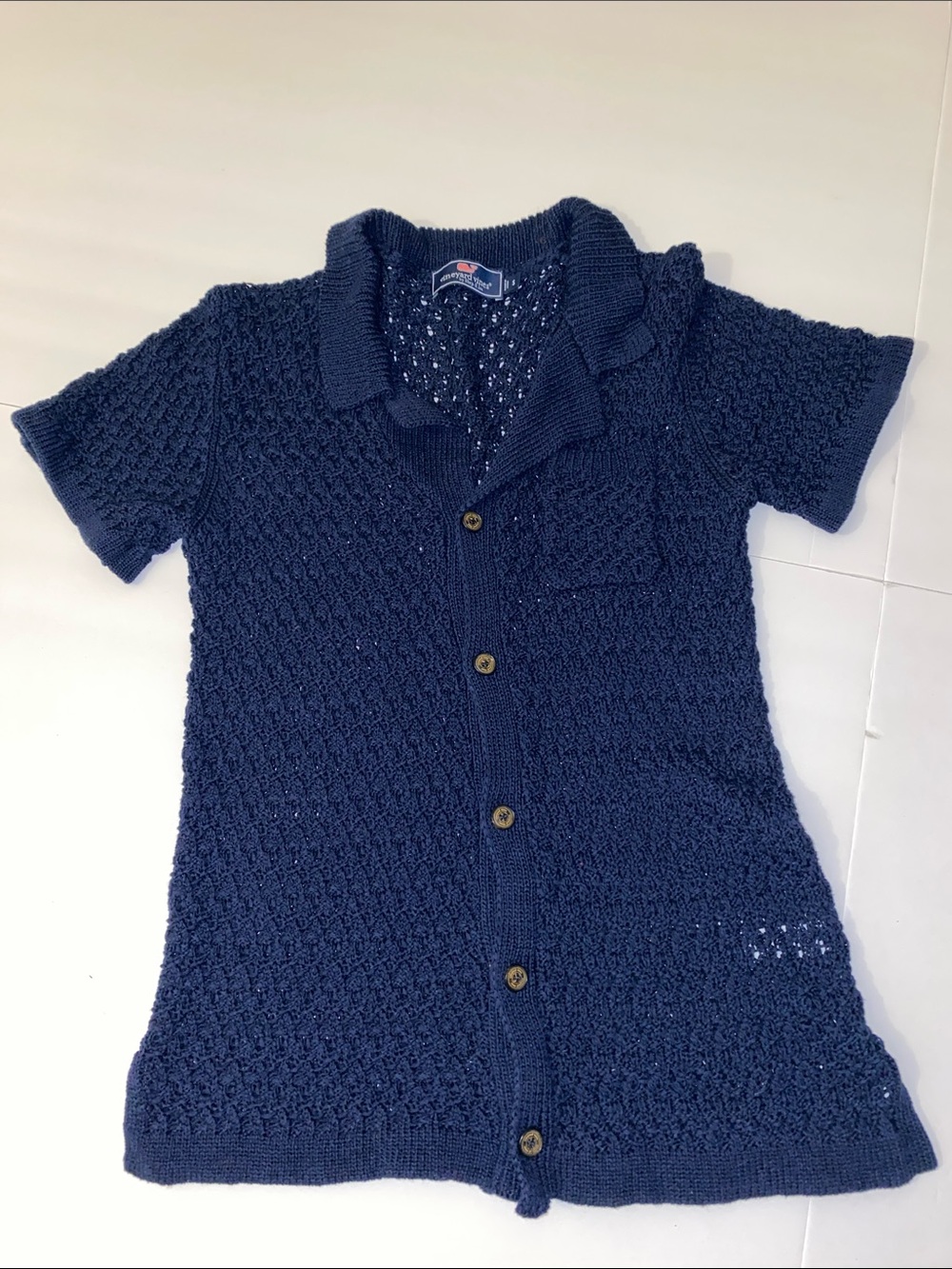 Vineyard Vines Short Sleeve Knit Cardigan SMALL